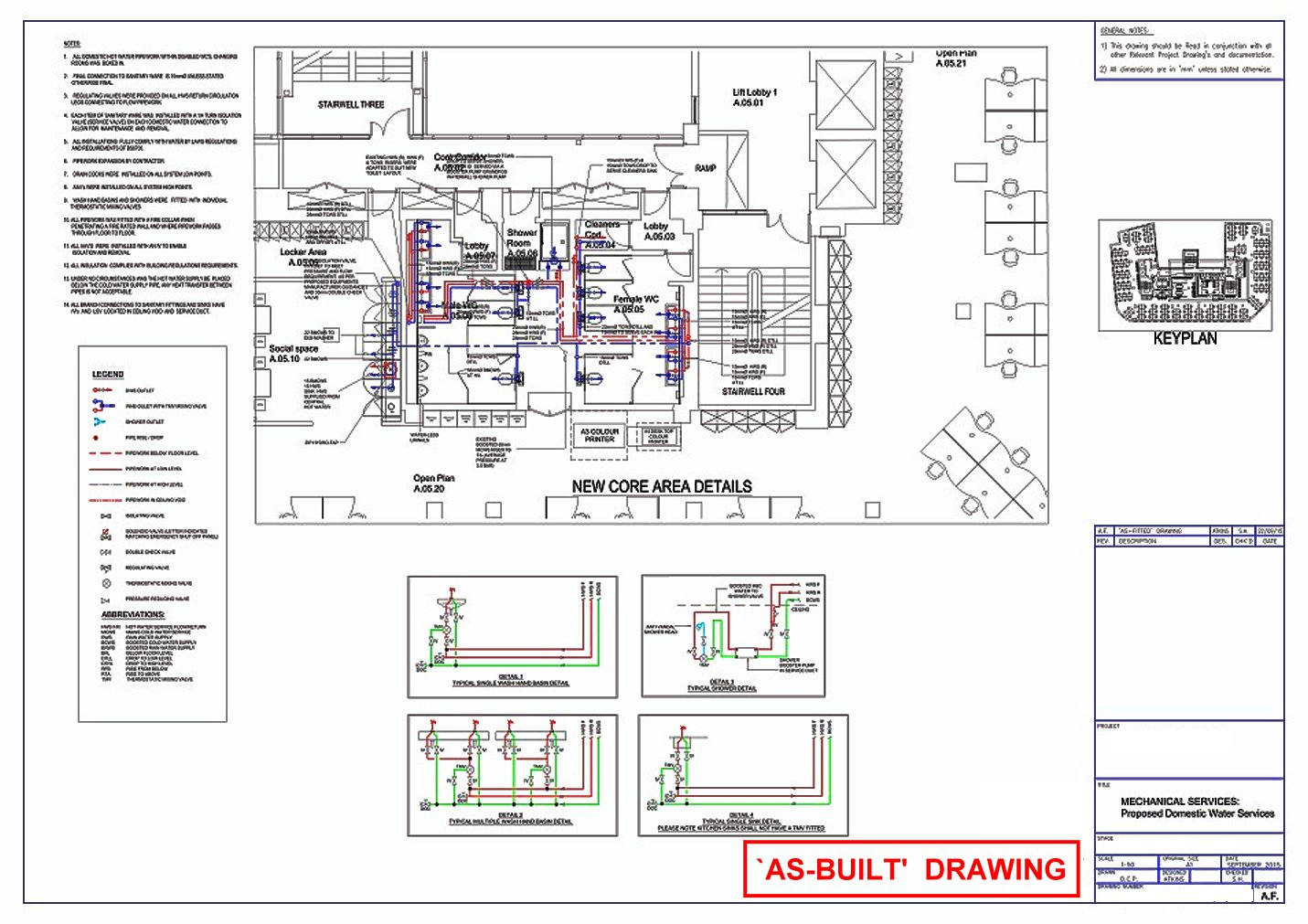 Plumbing As Built Drawings