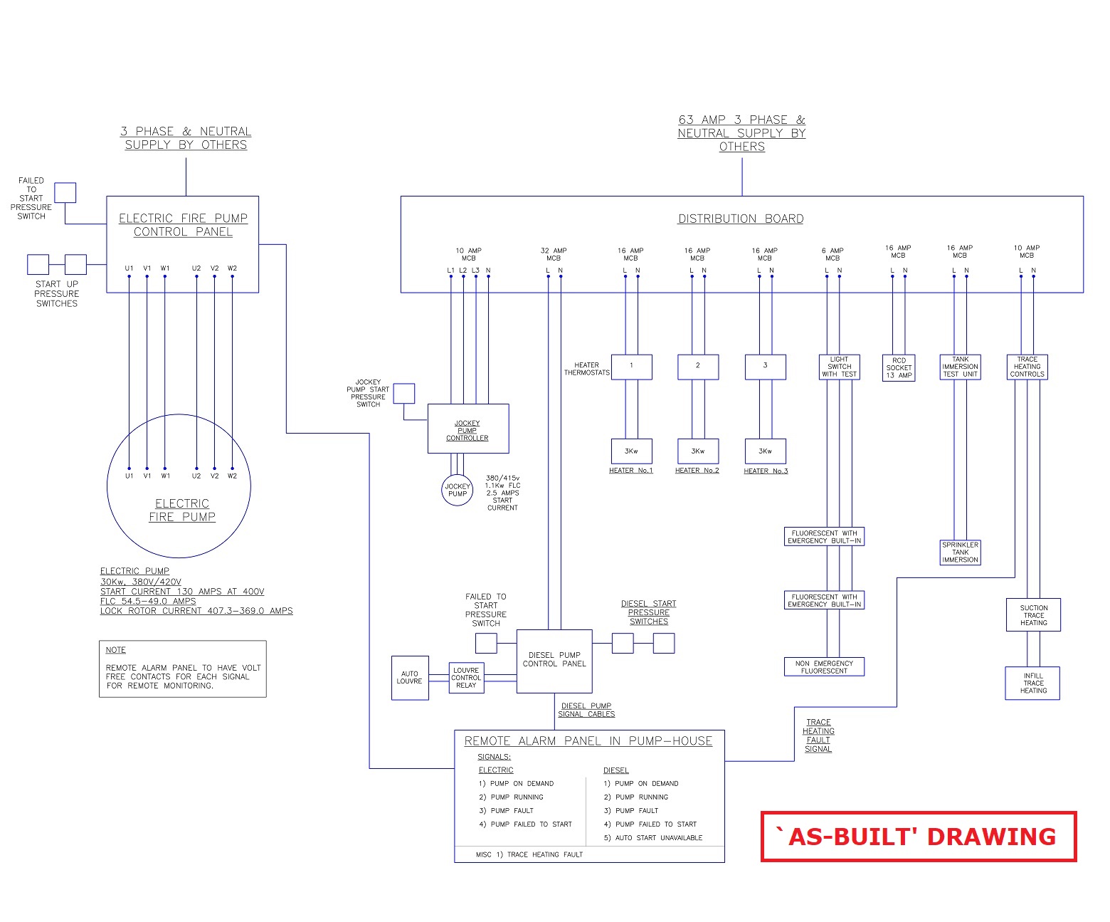 Electrical Schematic - `As-Built' Drawing . . .